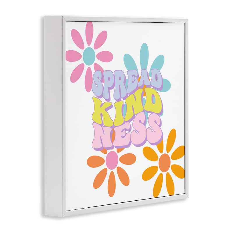 Stupell Groovy Spread Kindness Framed Giclee Art Design By Jesse Keith