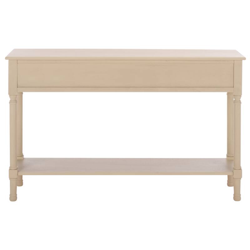 SAFAVIEH Jeanie 3-Drawer Bottom Shelf Console Table - 47.3" W x 13" L x 29.5" H - 47"W x 13"D x 30"H