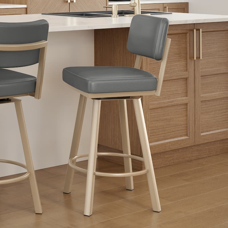 Amisco Alek Swivel Counter and Bar Stool