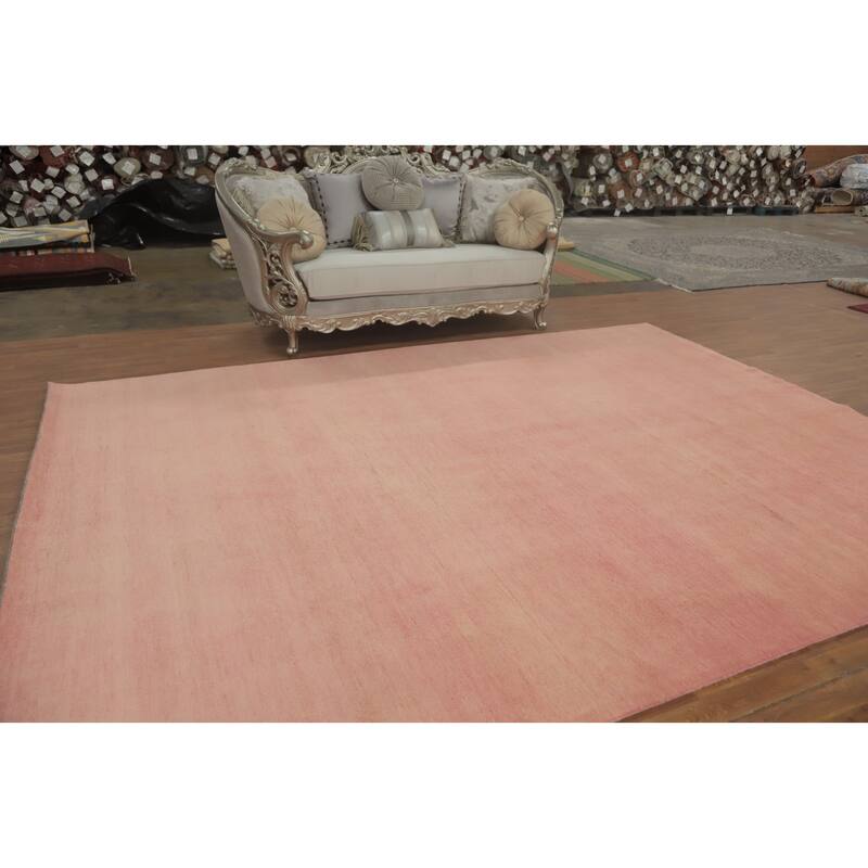 Vegetable Dye Modern Gabbeh Turkish Area Rug 9x12 - 12' 2'' X 9' 0''