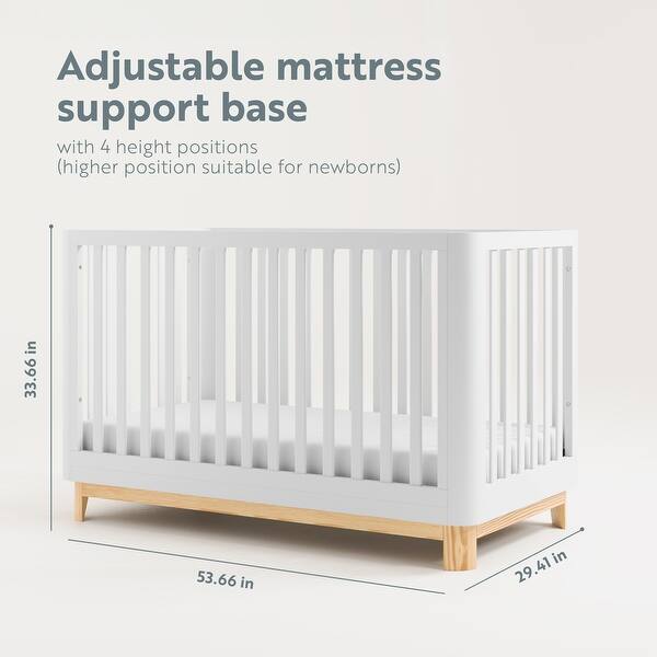 dimension image slide 2 of 4, Storkcraft Santos 3-in-1 Convertible Crib