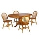 preview thumbnail 16 of 21, Simple Living Carolina 5-piece Farmhouse Solid Wood Dining Set with Leaf