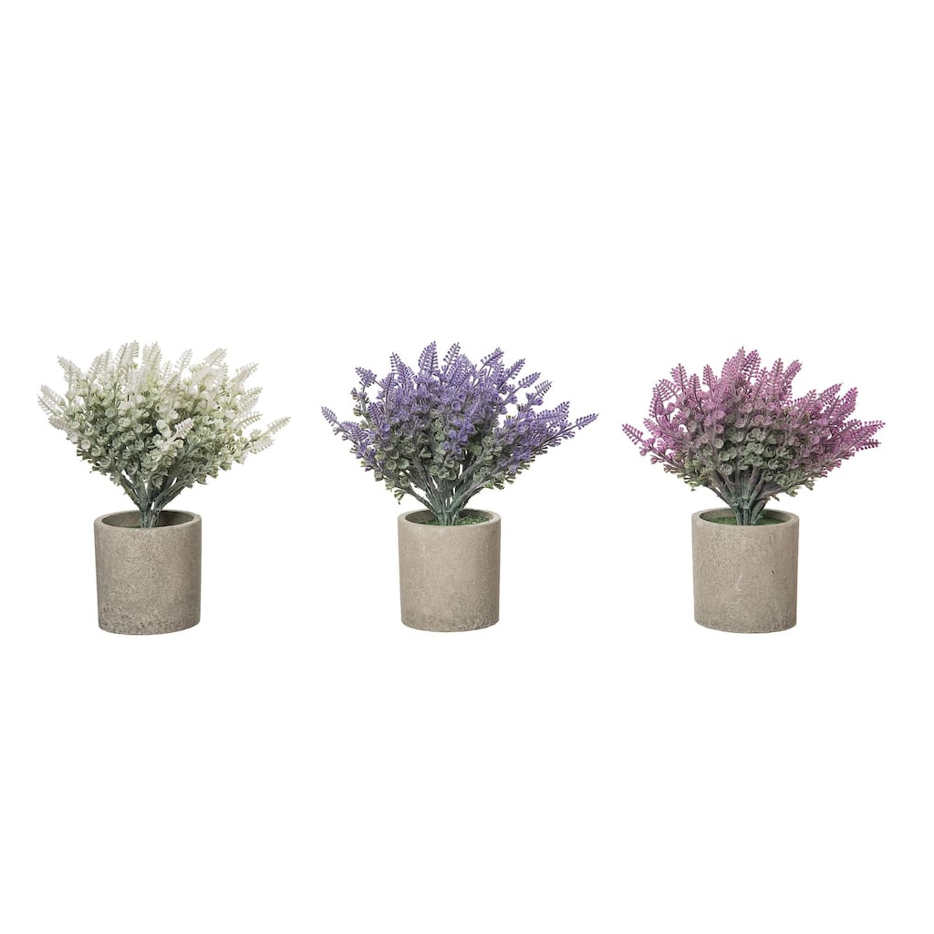 Transpac Mini Industrial Flower Pot Set of 3 Spring Home Decorations