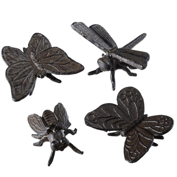 Set Of 8 Black Cast Iron Garden Insects Outdoor Tabletop Decor Set Of 8 Black Cast Iron Garden Insects Outdoor Tabletop Decor 4 Free Shipping Today 24019969