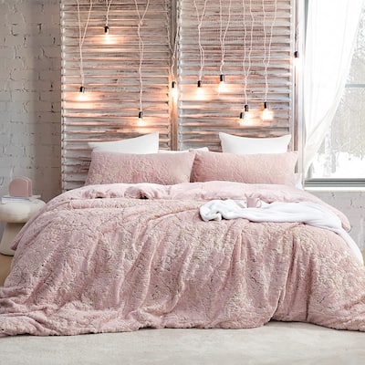 Golden Egg - Coma Inducer® Oversized Comforter Set - Peachy Pink (with Gold Foil)