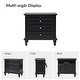 preview thumbnail 5 of 9, Muriel Farmhouse 3 Drawers End Table with Built-In Outlets nad Pull-out Shelf Set of 2 by HULALA HOME