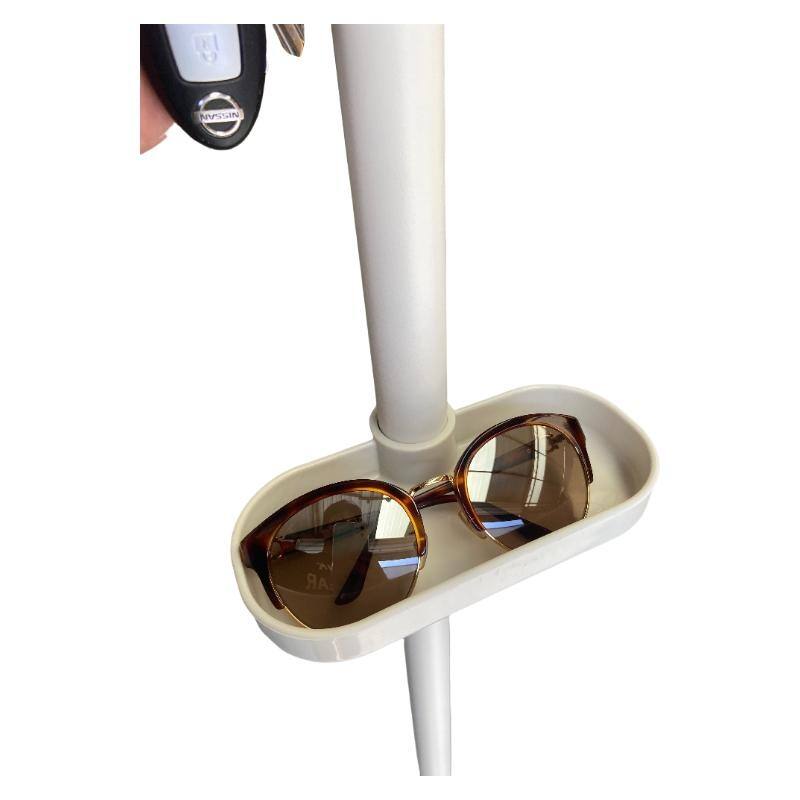 Adjustable Laundry Pole Clothes Drying Rack Coat Hanger with Trays