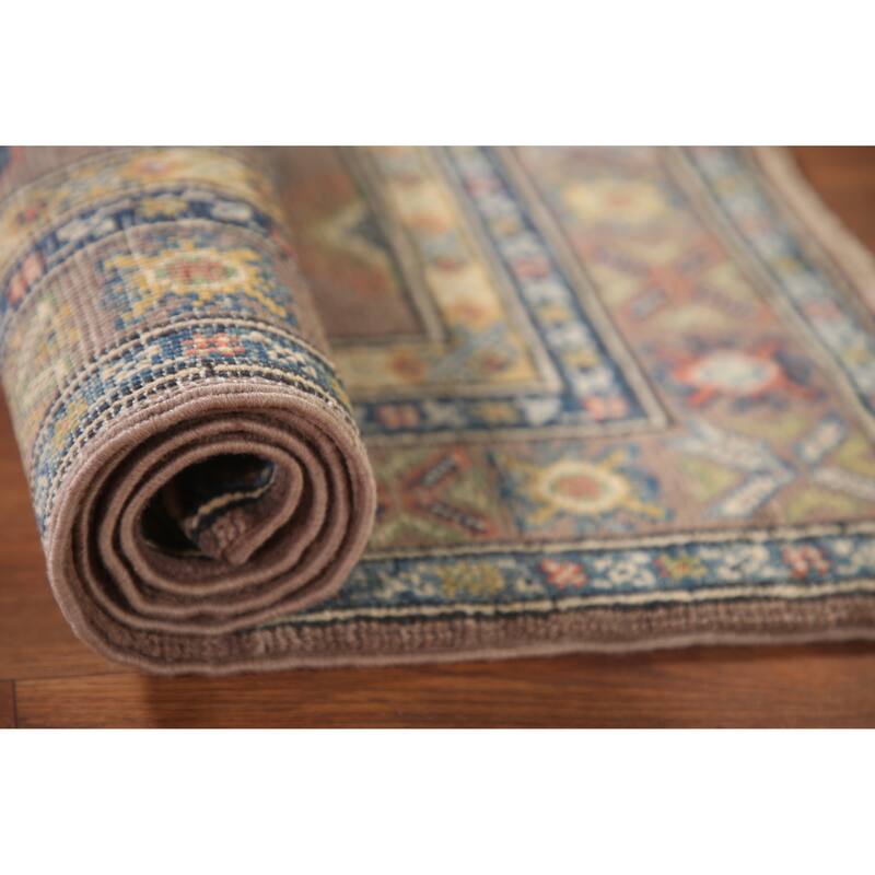 Kazak Accent Rug Hand-Knotted Wool Carpet - 2'7" x 4'2"