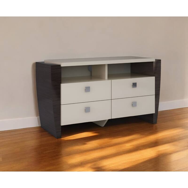 HomeRoots 51" Beige Enclosed and Open Storage - 51.00 in. x 28.00 in. x 19.00 in. - Beige - 51.00 in. x 28.00 in.  x 19.00 in.