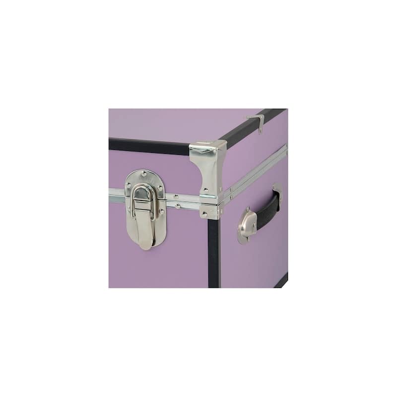 HomeStock Lockable Under Bed Storage Trunk - Heavy Duty Portable Footlocker for College Dorms & Camps with Secure Latch Closure