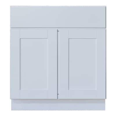 Sunny Wood Shaker Hill 30" Double Door Sink Base Cabinet