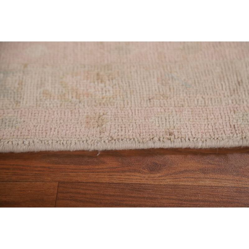 Oushak Oriental Runner Rug Hand-knotted Vegetable Dye Wool Carpet - 2'6"x 9'8"