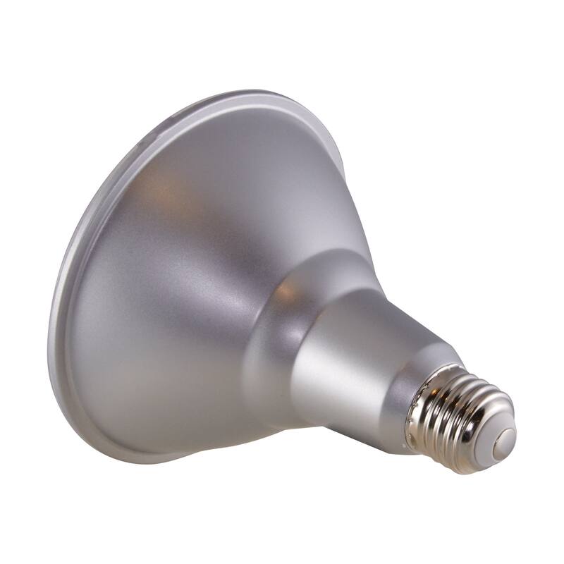 15 Watt PAR38 LED 3500K 60 deg. Beam Angle Medium base 120 Volt - Silver