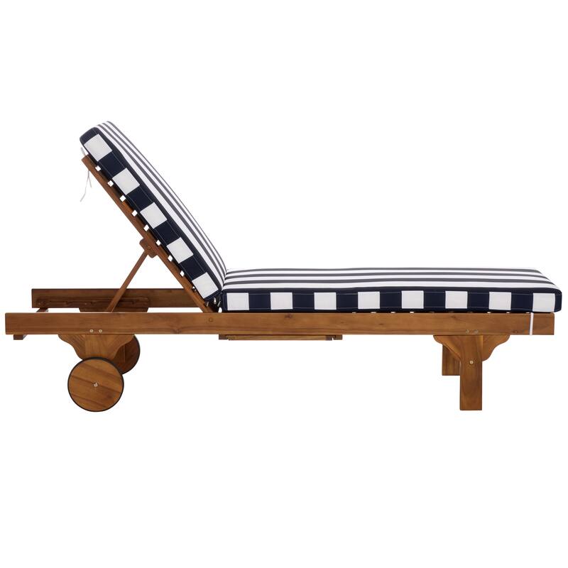 SAFAVIEH Iyanna Lounge Chair - 25 In. W x 80 In. D x 17-42 In. H - 25"W x 80"D x 17-42"H