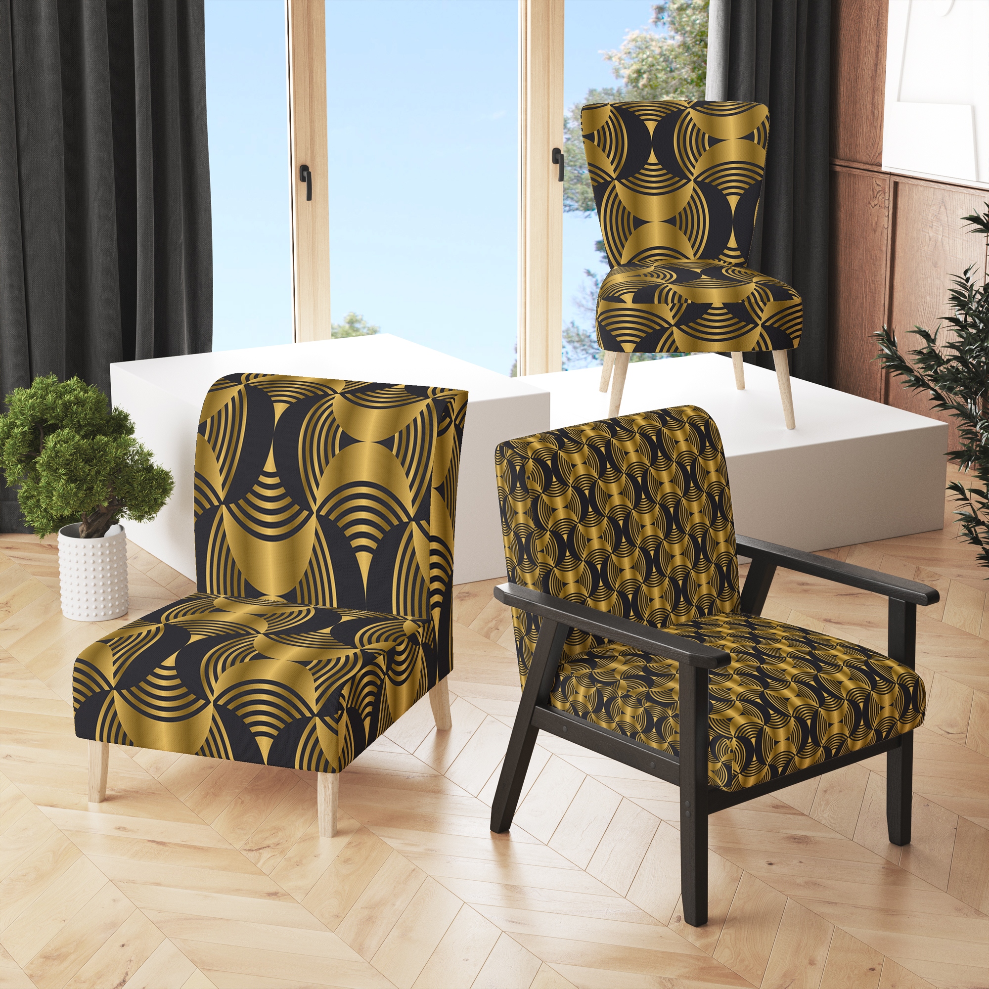 Art deco shop style chairs