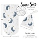 preview thumbnail 5 of 4, Moon and Star Boy or Girl Baby Cocoon and Beanie Hat Sleep Sack - 2pc Set - Navy Blue Gold Watercolor Celestial Gender Neutral