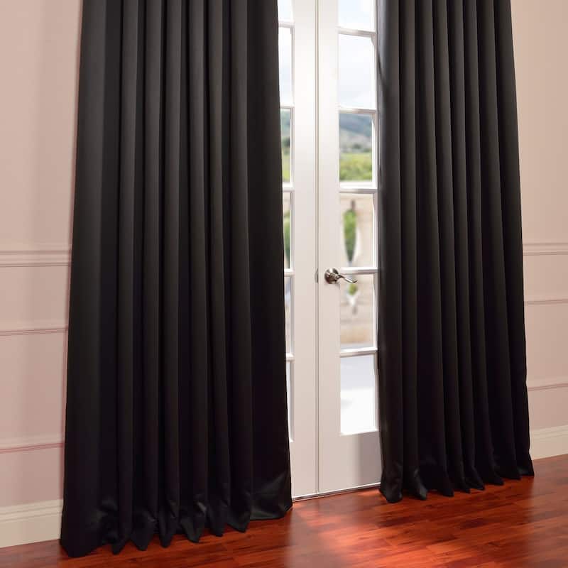 Exclusive Fabrics Extra Wide Room Darkening Grommet 96-inch Curtain (1 Panel)