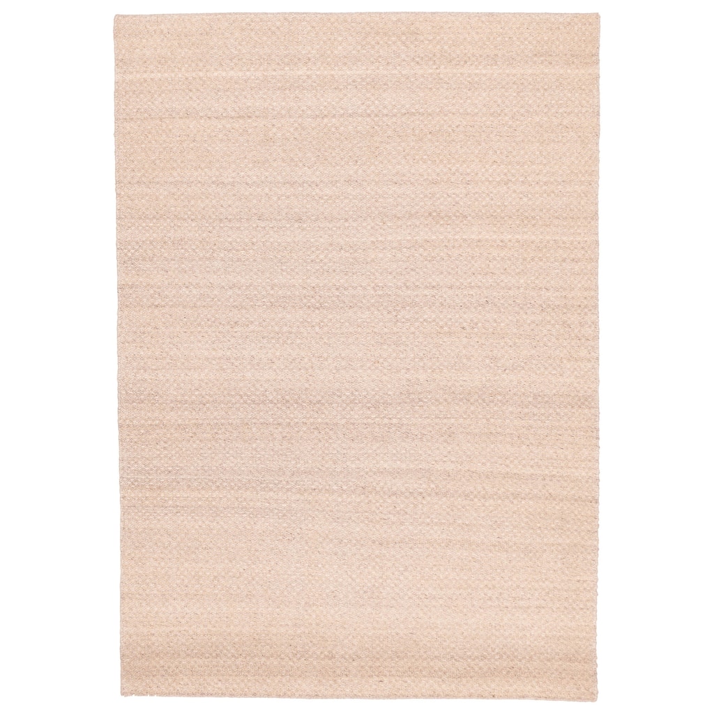 ECARPETGALLERY Braid weave Sienna Taupe Wool Rug - 5'4 x 7'7