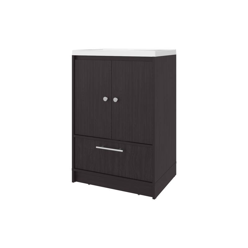 Sinclair Freestanding Bathroom Vanity with Sink, Two Doors and Bottom Drawer