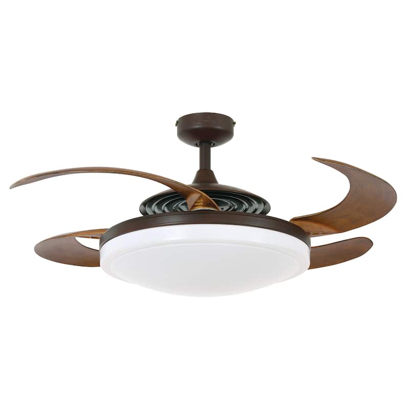 Fanaway Evo2 Retractable 4-blade Lighting with Remote Ceiling Fan - Oil Rubbed Bronze