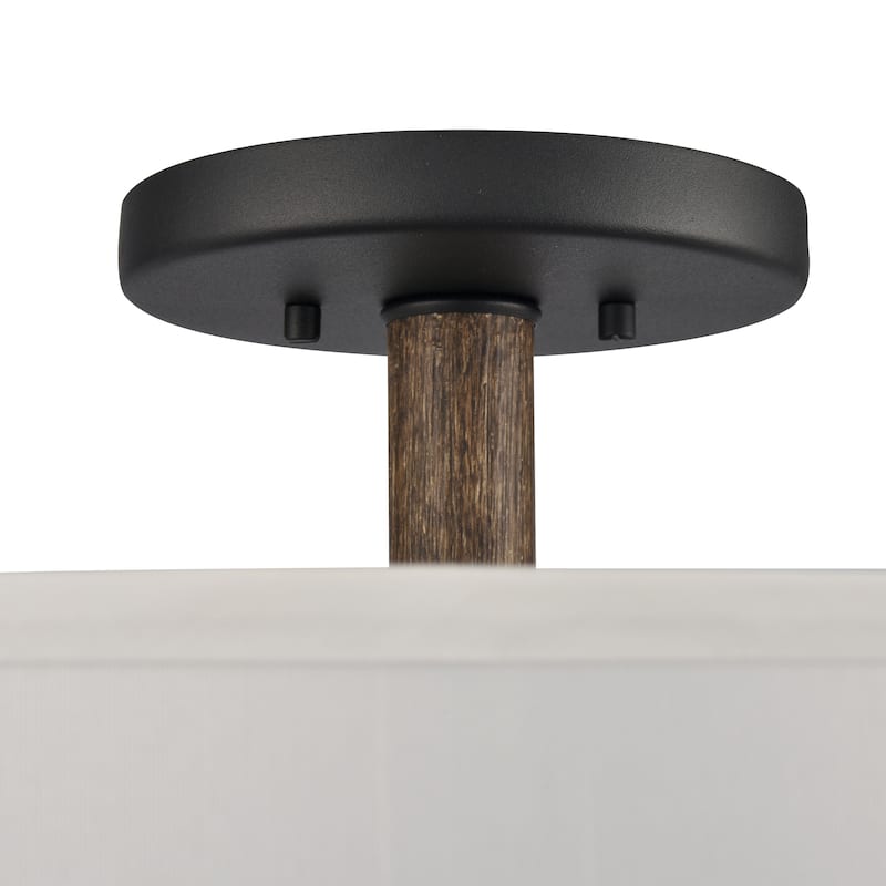 Elk Home Neville 20'' Wide 4-Light Semi Flush Mount - Charcoal Black
