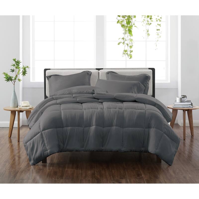 Cannon Heritage Solid 3 Piece Down Alternative Comforter Set