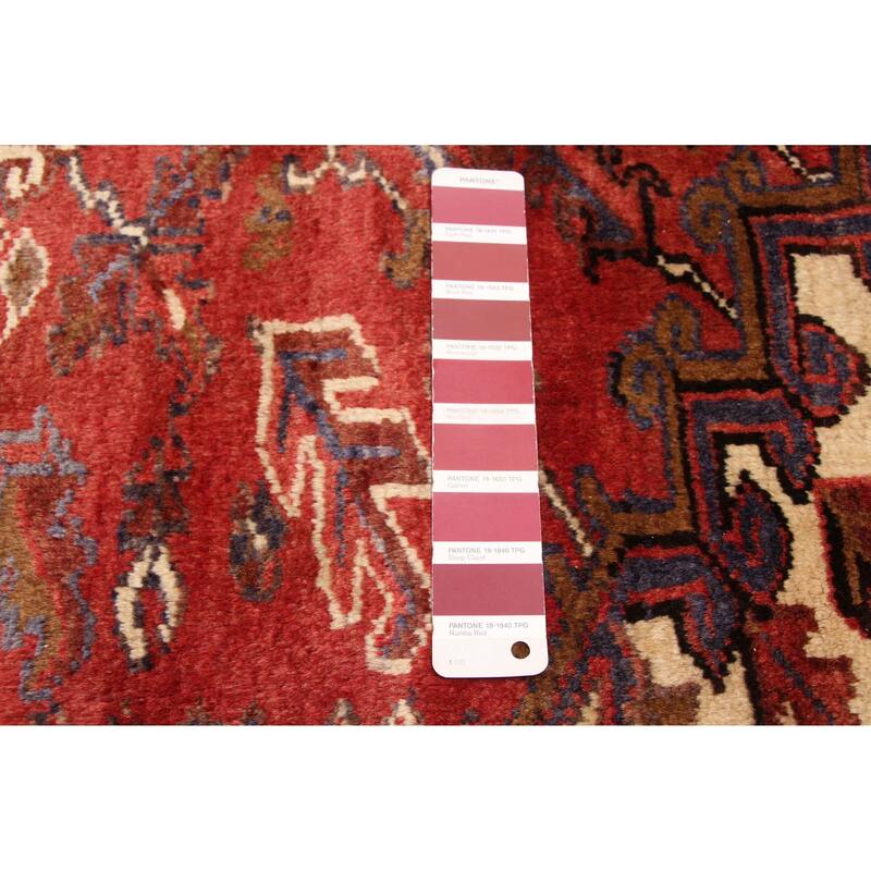 ECARPETGALLERY Hand-knotted Sarabi Dark Red Wool Rug - 7'10 x 10'8