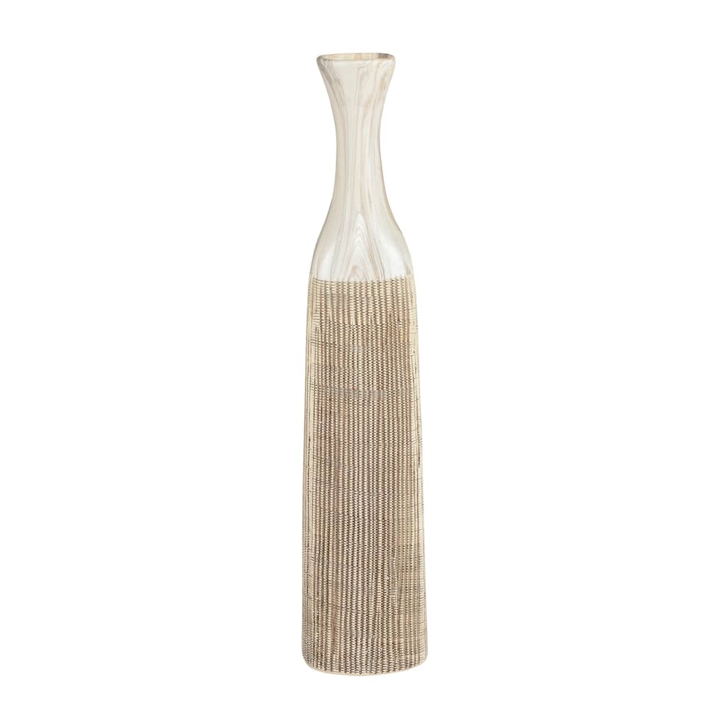 Elk Home Rollins Ivory Earthenware 5.25 Inch Wide Vase