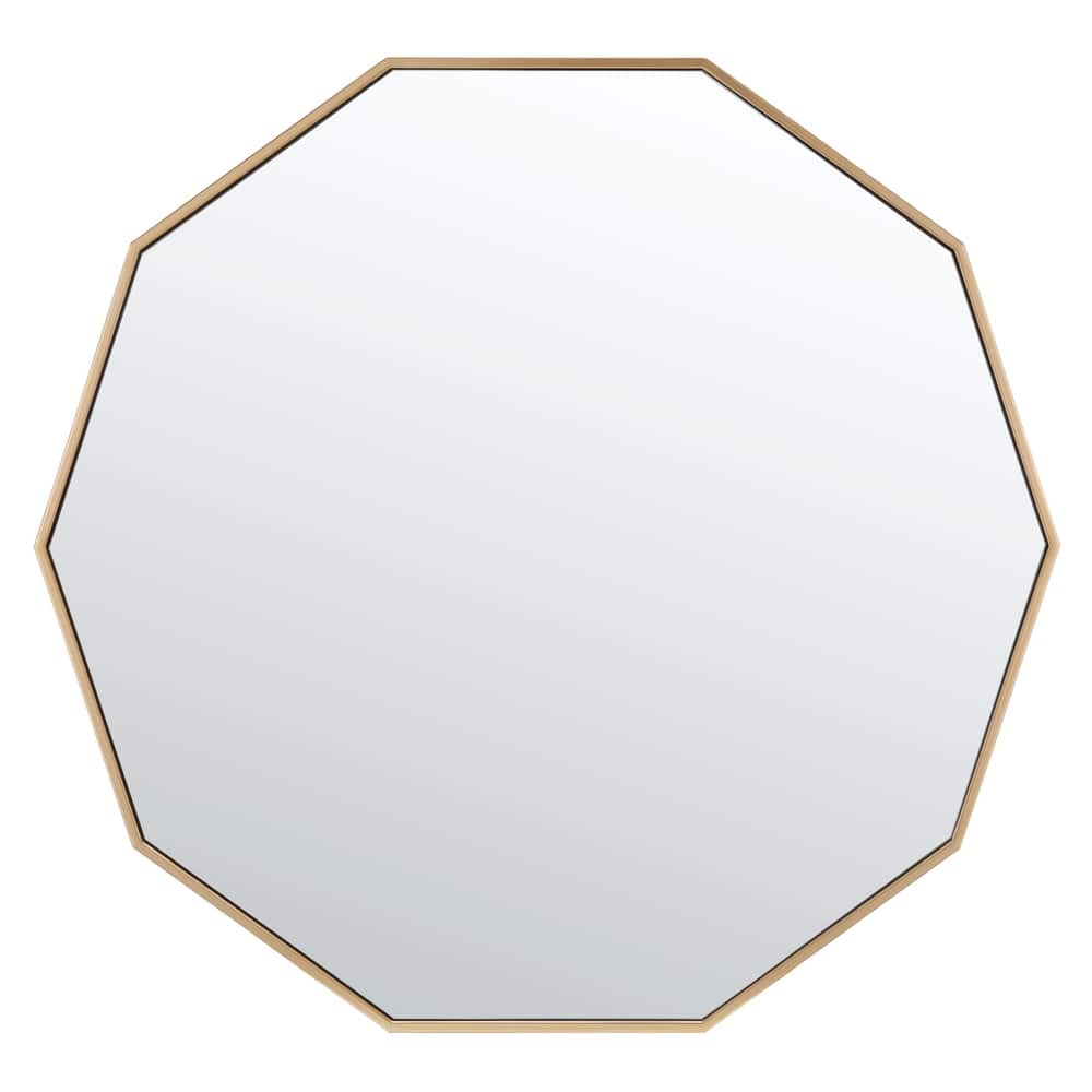 SAFAVIEH Yasmine 36-inch Decagon Mirror - 36" W x 0.8" D x 36" H