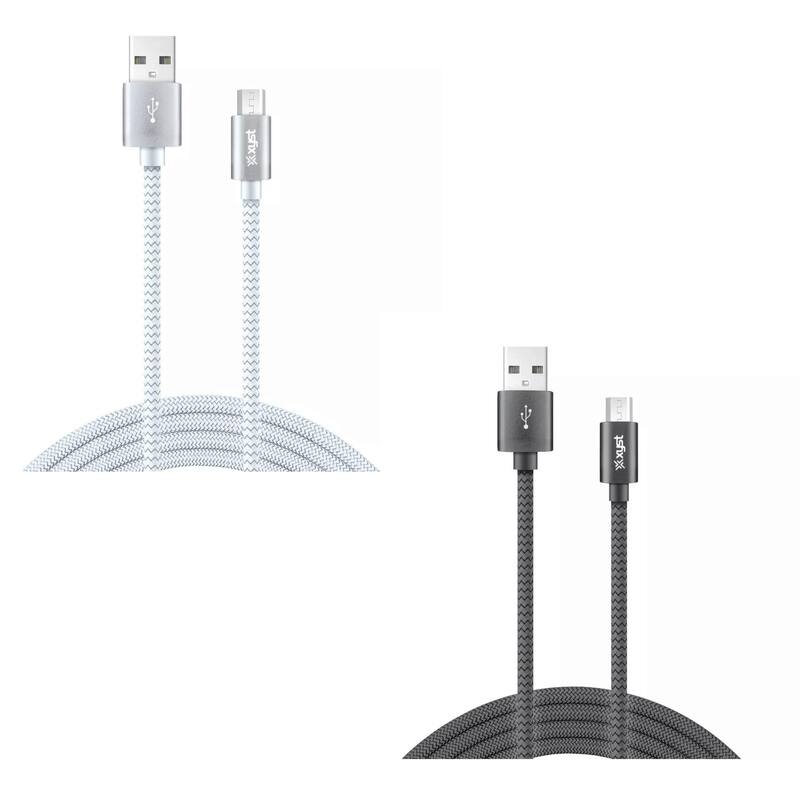 Xyst Charge and Sync USB to Micro USB Braided Cable 10Ft