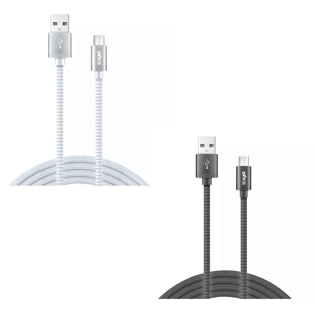 Xyst Charge and Sync USB to Micro USB Braided Cable 10Ft