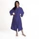 preview thumbnail 41 of 49, Superior Women's Turkish Cotton Ultra-Soft Absorbent Long Bathrobe S/MD - Navy Blue