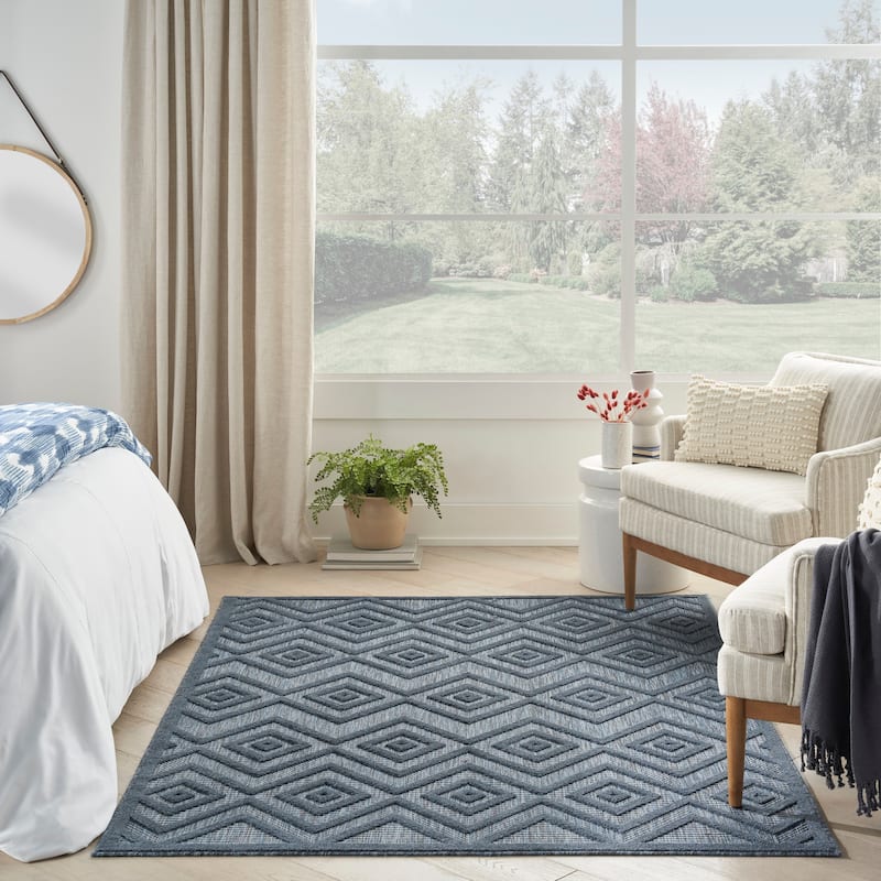 Nourison Versatile Indoor/Outdoor Geometric Flatweave Area Rug