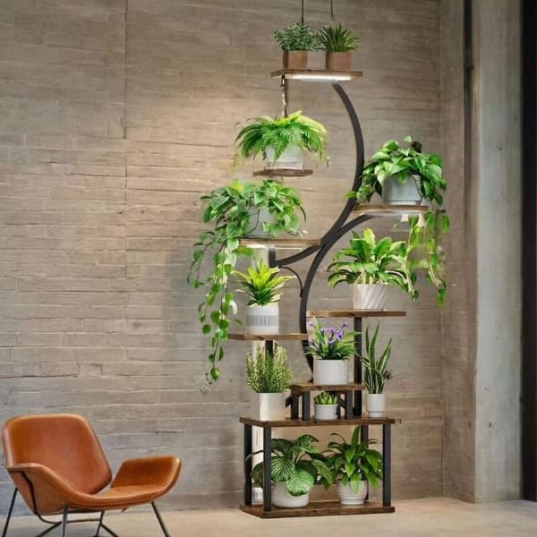 large indoor pots for plants FibraLuxe Cylinder Floor Planters
