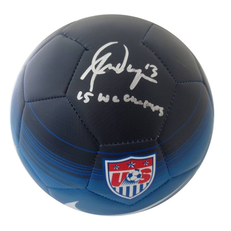 Alex Morgan Autographed 2015 World Cup Champs Signed Authentic Soccer Ball - 8'6" x 11'6"