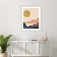 preview thumbnail 10 of 8, Amanti Art Paper Mesa II by June Erica Vess Wood Framed Wall Art Print - Svelte Natural