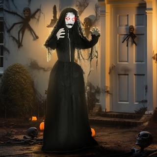 Life Size Freestanding Scary Ghost Bride Halloween Decor