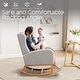 preview thumbnail 34 of 66, HOMYKA 27.3" Wide Rocking Chair for Nursery Room