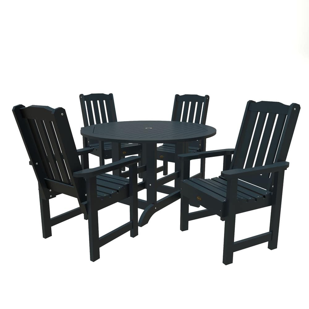 Highwood Commercial Springville Five-Piece Round Dining Set