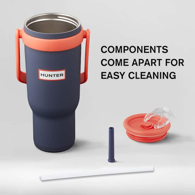 Hunter SwiftSip Hydration Stainless Steel Tumbler with Screw-Top Lid and Flip Carry Handle