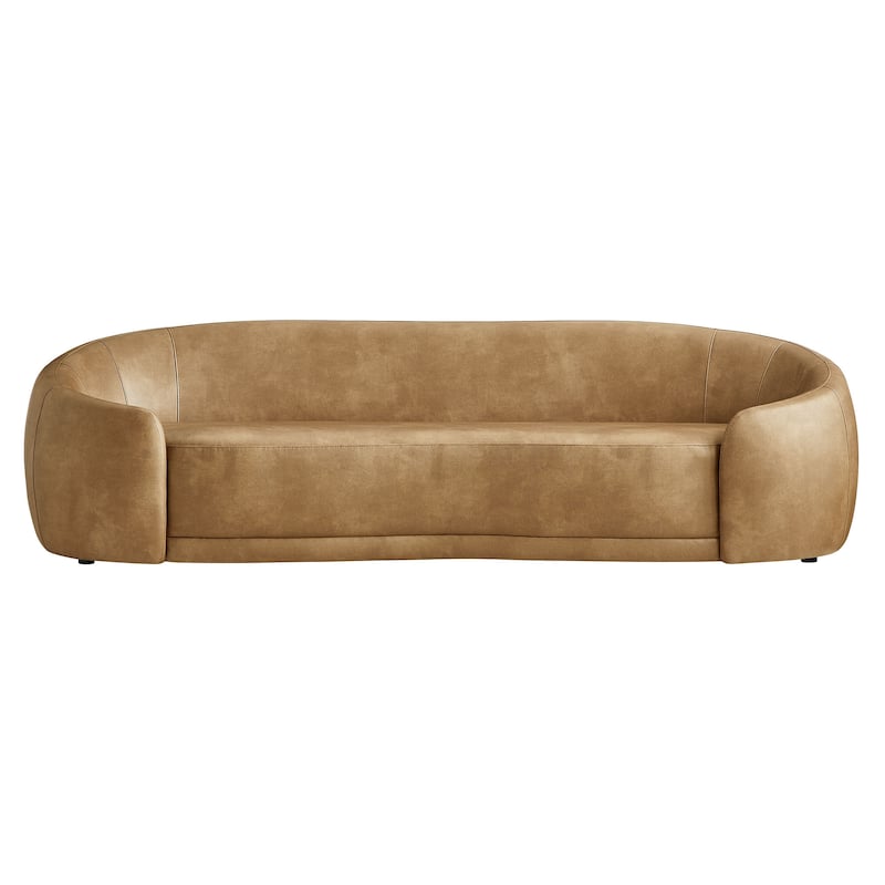 Contessa Curved Vegan Leather Sofa