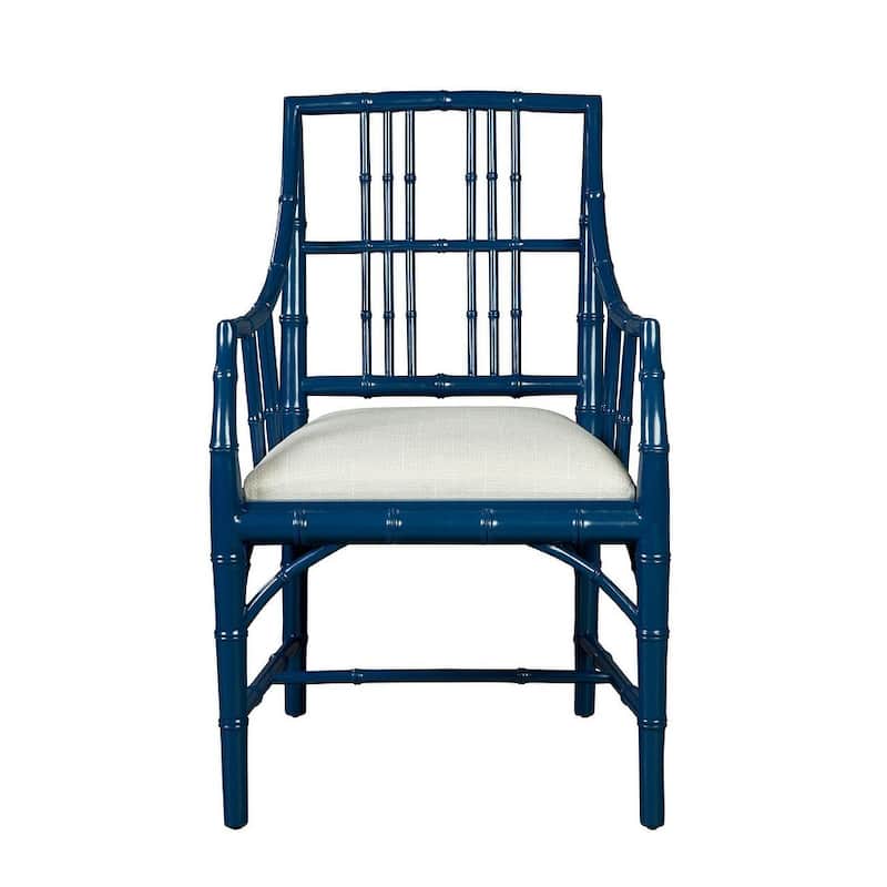 Riley Mahogany Dining Chair, Blue
