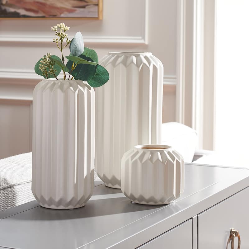 SAFAVIEH Emari Ceramic Decorative Vase (Set of 3) - 6Wx6Dx12H