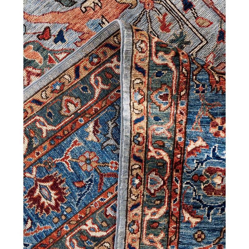 Serapi One-of-a-Kind Hand-Knotted Area Rug - Gray - 8' 10" x 11' 9"