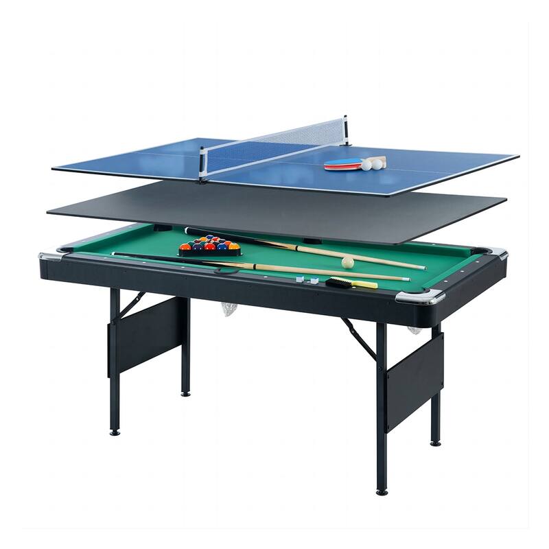 Billiard Table, Table Tennis, 3-in-1 Family Movement Game Table