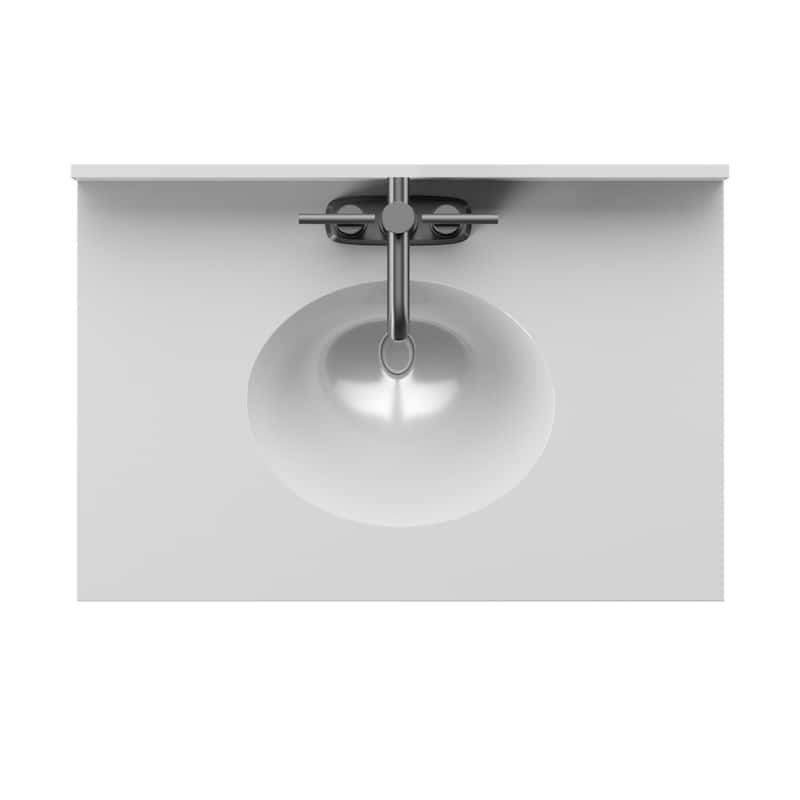 30" Single Bathroom Vanity with Adjustable Shelf
