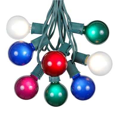 100 Foot G50 Outdoor Globe Patio String Lights - Set of 125 G50 Globe Bulbs