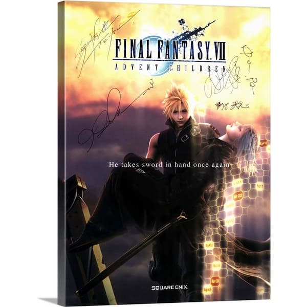 Final Fantasy Vii Advent Children 2005 Canvas Wall Art Overstock 24132517