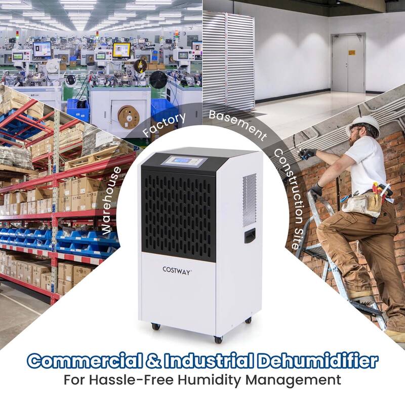 Costway 250-Pint Commercial Dehumidifier with Drain Hose 8,500 Sq. ft - See Details
