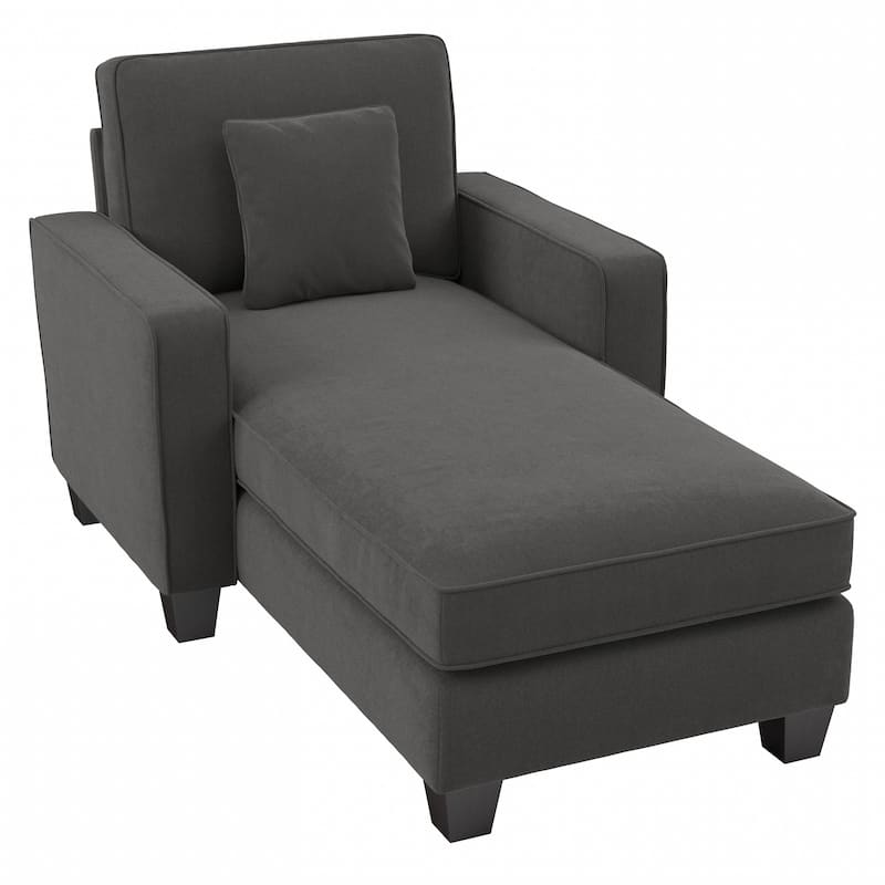 Bush Furniture Stockton Living Room Chaise Lounge with Arms